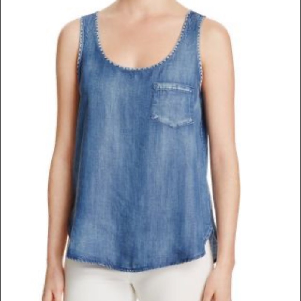 AQUA Wanda Chambray Tank